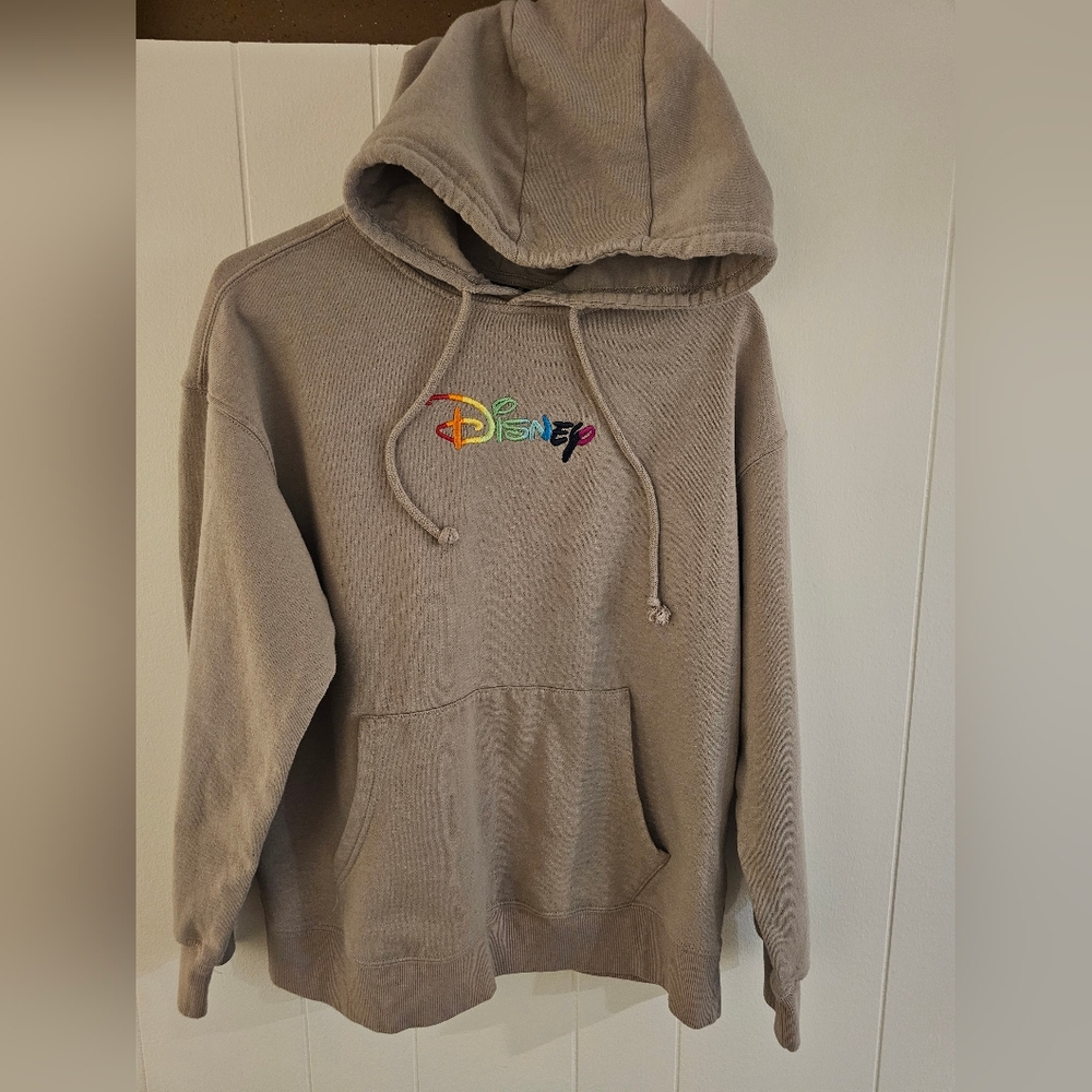 Disney Hoodie with Multicolor Logo.